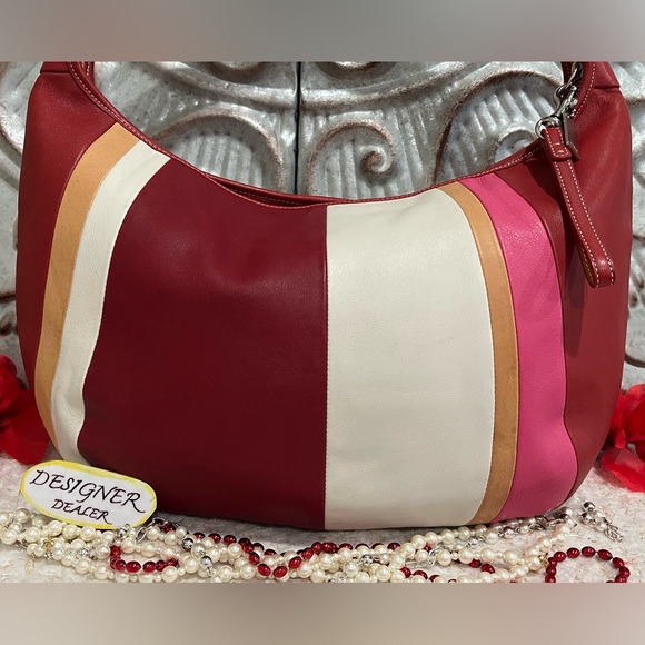 COACH Vintage Ergo Striped Leather Hobo 9298 Limited Edition! - Picture 6 of 15